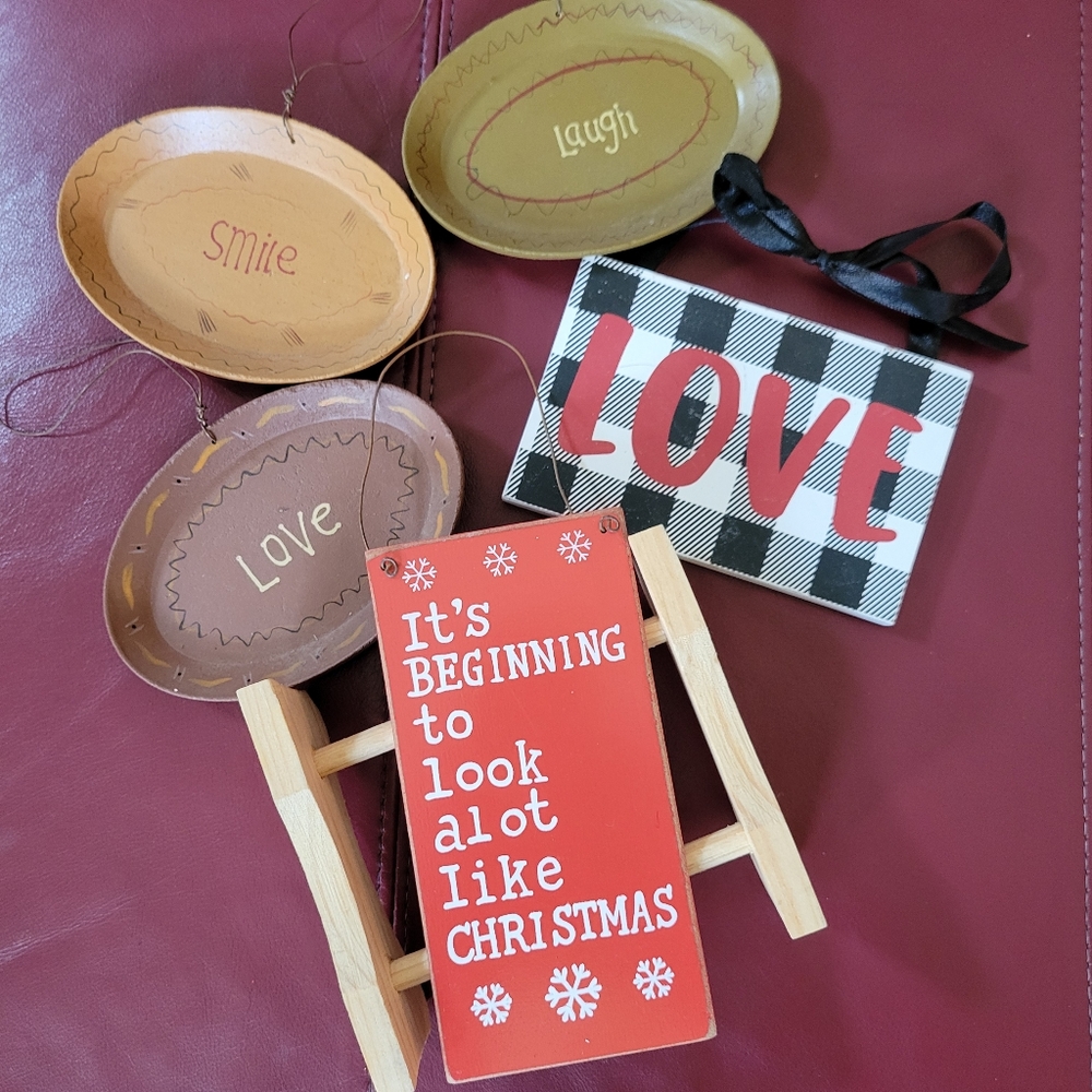 Lot of Décor Crafting Items ~ Wood Resin ~ Assemblage  Repurpose FINAL PRICE
